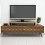 Hanah Home Soporte TV Nogal City - 140cm Ancho x 48.8cm Alto x 41.8cm Profundo Elegante y Moderno